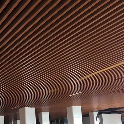 Aluminium Panel Special Shape Profile Aluminum U Baffle Ceiling Square Tube