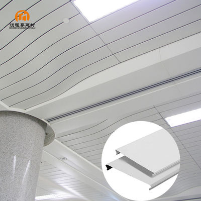 Modern Design Customized Aluminum Suspended Metal Strip Slat False Ceiling For Hallway Interior Decoration