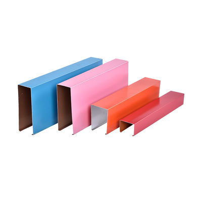 Waterproof Aluminum Baffle Ceiling Customized For Shopping Mall Free Sample