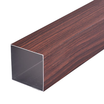 Decoration Aluminum Square Tube Section Customized  Color  For Showroom
