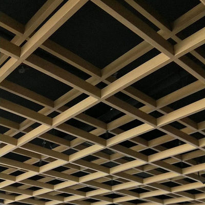 T Bar Suspended Open Cell Aluminium Grid Ceiling For Interion Decoration