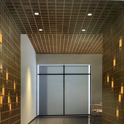 T Bar Suspended Open Cell Aluminium Grid Ceiling For Interion Decoration