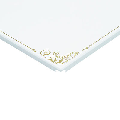 Aluminum Suspended Acoustic Tile Ceiling , Metal Drop Ceiling Tiles 600x600