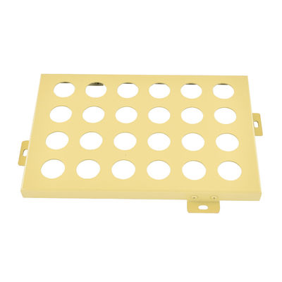Office Building Custom Aluminum Perforated Sheet , Facade Ceiling Aluminum Veneer Sheets