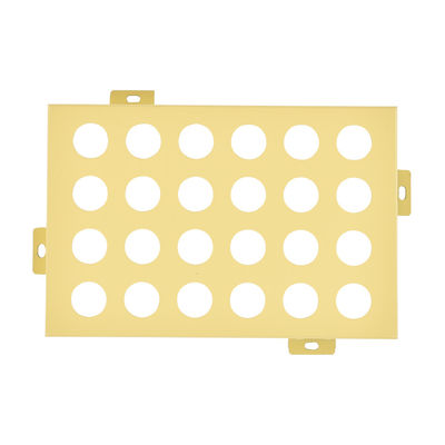 Office Building Custom Aluminum Perforated Sheet , Facade Ceiling Aluminum Veneer Sheets