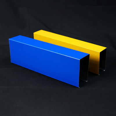Shopping Mall U Shaped Aluminium Profile Waterproof Aluminium Baffle Ceiling