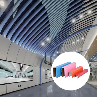 U Shaped Aluminium Ceiling Tile Customized Aluminium Ceiling Strip