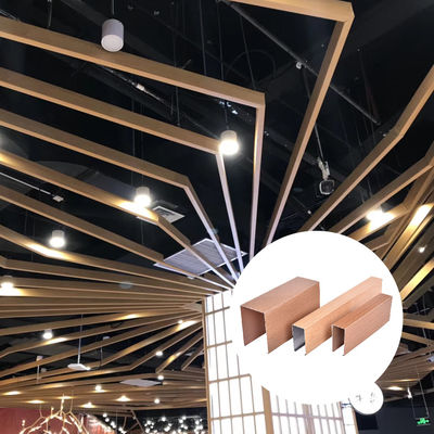 Non Combustible U Shaped Aluminum Drop Ceiling Tiles For Building Decoration