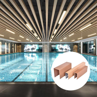 Non Combustible U Shaped Aluminum Drop Ceiling Tiles For Building Decoration