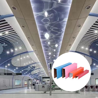 0.5mm-1.5mm Aluminium Baffle Ceiling Sound Absorbing For America Shopping Mall