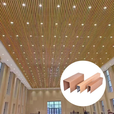 0.5mm-1.5mm Aluminium Baffle Ceiling Sound Absorbing For America Shopping Mall