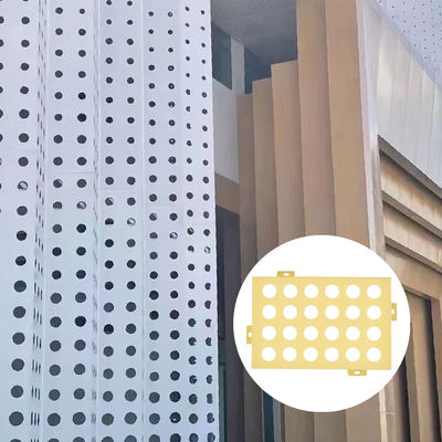 Customized Perforated Aluminum Plate Fireproof Modern Cladding Wall Panels