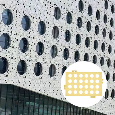 Customized Perforated Aluminum Plate Fireproof Modern Cladding Wall Panels