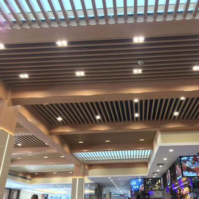 Metal Aluminum Baffle Ceiling Environmental Friendly For Building Ceilings
