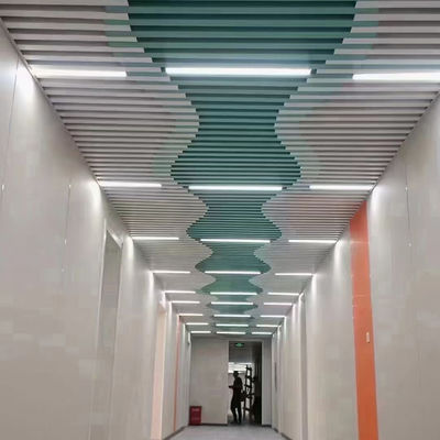 Aluminum Ceiling Wall Panel Acoustic Suspended Metal Baffle Ceiling For Indoor Decor