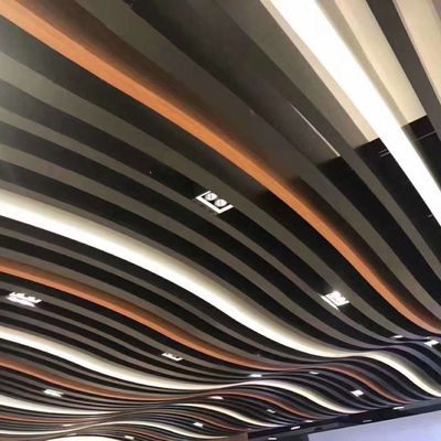 Aluminum Ceiling Wall Panel Acoustic Suspended Metal Baffle Ceiling For Indoor Decor