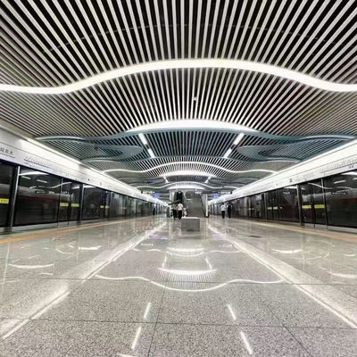 Aluminum Ceiling Wall Panel Acoustic Suspended Metal Baffle Ceiling For Indoor Decor