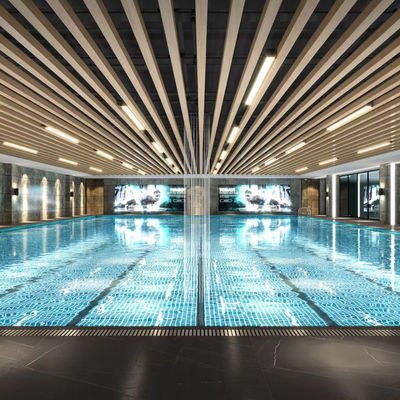 Suspended Baffle Ceiling Panel Pop Design False Drop Ceiling Aluminium Linear Ceiling