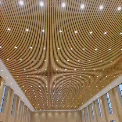 Suspended Baffle Ceiling Panel Pop Design False Drop Ceiling Aluminium Linear Ceiling