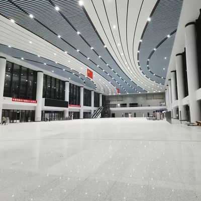 Modern Metal Decorative Ceiling Tiles , Aluminum Baffle Suspended Ceiling
