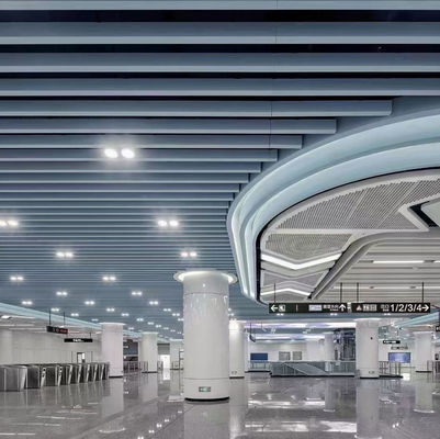 Aluminum Suspended Baffle Ceiling Tile Acoustic Ceiling Panels Fire Proof
