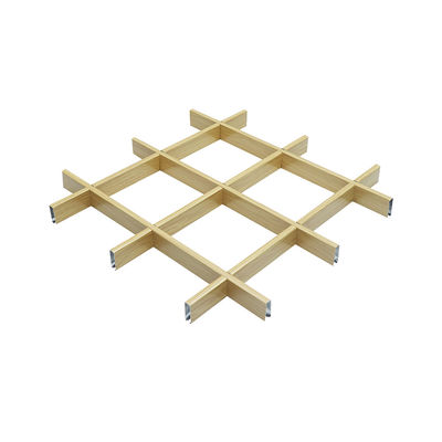 Aluminum Open Cell Grid Ceiling Tiles Class A Fireproof For Building