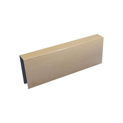 Decorative Aluminum False Ceiling , U Shaped Metal Baffles Ceiling  For Wall / Garage
