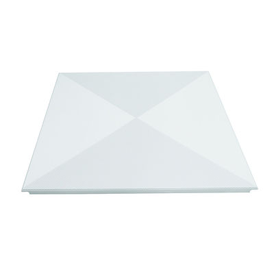 Soundproof Perforated Clip In Metal Ceiling Tiles Customized For Office