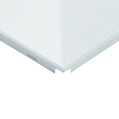 Soundproof Perforated Clip In Metal Ceiling Tiles Customized For Office