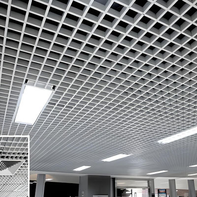 Environmental Friendly Aluminium Grid Ceiling Fireproof For Building Ceilings