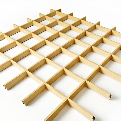 Open Cell Aluminium Grid Ceiling System Metal Decorative Suspended Ceiling Panels