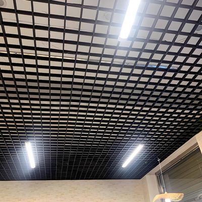 Open Cell Aluminium Grid Ceiling System Metal Decorative Suspended Ceiling Panels