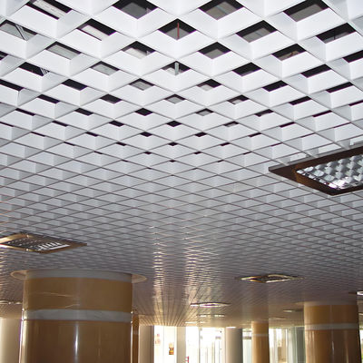 Metal Wood Grille Ceiling Type Aluminum Grid Suspended Ceiling Tiles