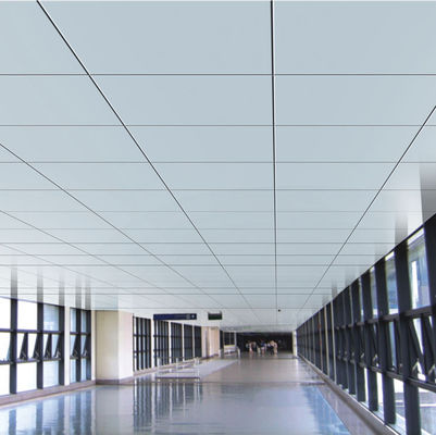 Aluminium Suspended Ceiling System 24*24 Metal Lay In Ceiling Tiles Soundproof