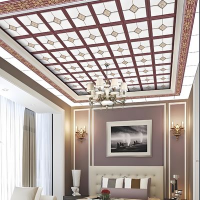 Aluminium Suspended Ceiling System 24*24 Metal Lay In Ceiling Tiles Soundproof