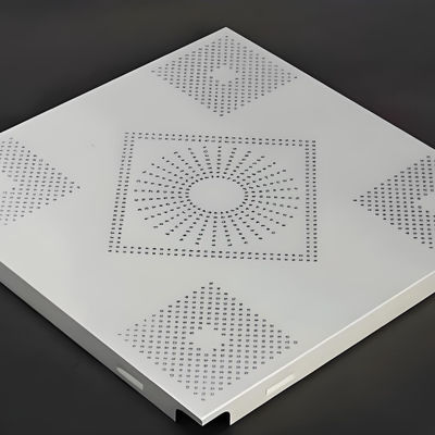 Factory Wholesale Embossed Metal Ceiling Tiles System Soundproof Perforated Gusset Plate Metal Aluminum Ceiling Tiles
