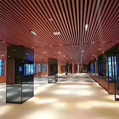 Aluminum Square Tube Baffle Ceiling Multi Color Tiles False Ceiling Material Interior Linear Metal Ceiling System