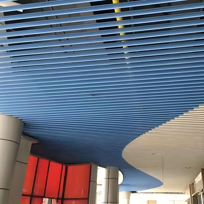 Aluminum Square Tube Baffle Ceiling Multi Color Tiles False Ceiling Material Interior Linear Metal Ceiling System