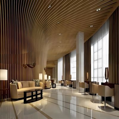 Ceilings Types Of Aluminum Building Materials Curved 3D Design Aluminum Ceiling Tube Wave Ceiling