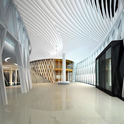 3D Designed Aluminum Ceiling Wall Panels Acoustic Suspended Ceiling Baffles For Indoor Decor