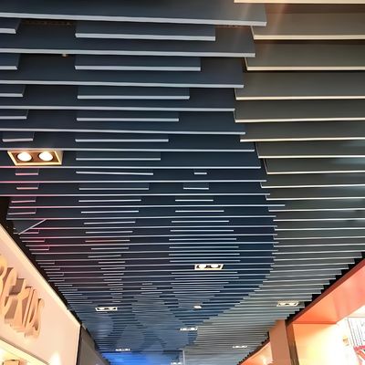 Aluminium Acoustic Ceiling Panel Hanging U Shaped Stretch Ceiling Design
