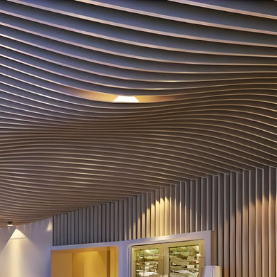 Aluminium Acoustic Ceiling Panel Hanging U Shaped Stretch Ceiling Design