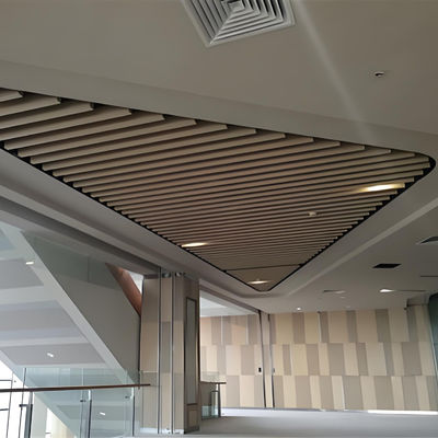 Modern Decorative Aluminum Ceiling Strip Slat Baffle Aluminum Strip Ceiling Aluminum Suspended Ceiling