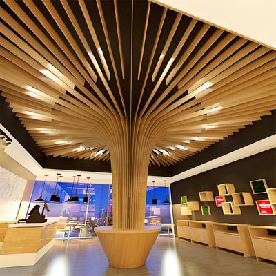 Linear Square Tube Metal Aluminum Stretch Ceiling Wall Panel