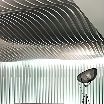 U Shape Stretch Aluminum Baffle Ceiling Soundproof Waterproof Metal False Ceiling Tiles