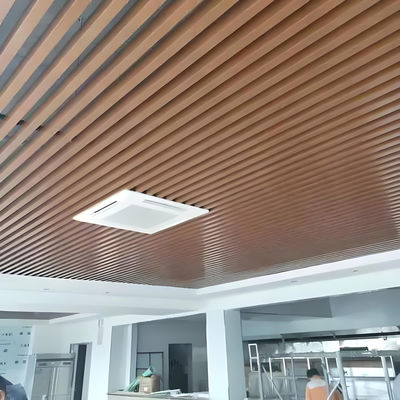 Hotel / Hospital Aluminum Baffle Ceiling Customized Aluminium Screen Ceiling