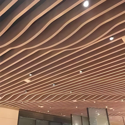Roof Decoration Beam Aluminum Baffle Ceiling TU Shaped For Office