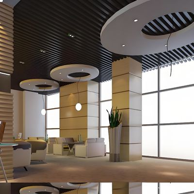 Roof Decoration Beam Aluminum Baffle Ceiling TU Shaped For Office