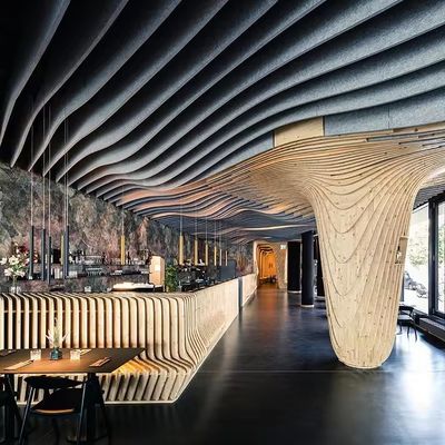 Aluminum Drop Ceiling 40X40mm Decorative Suspended Ceiling For Wall