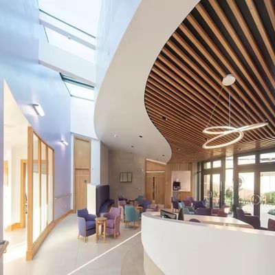 Suspended Metal Acoustic False Ceiling For Office Decoration Interior